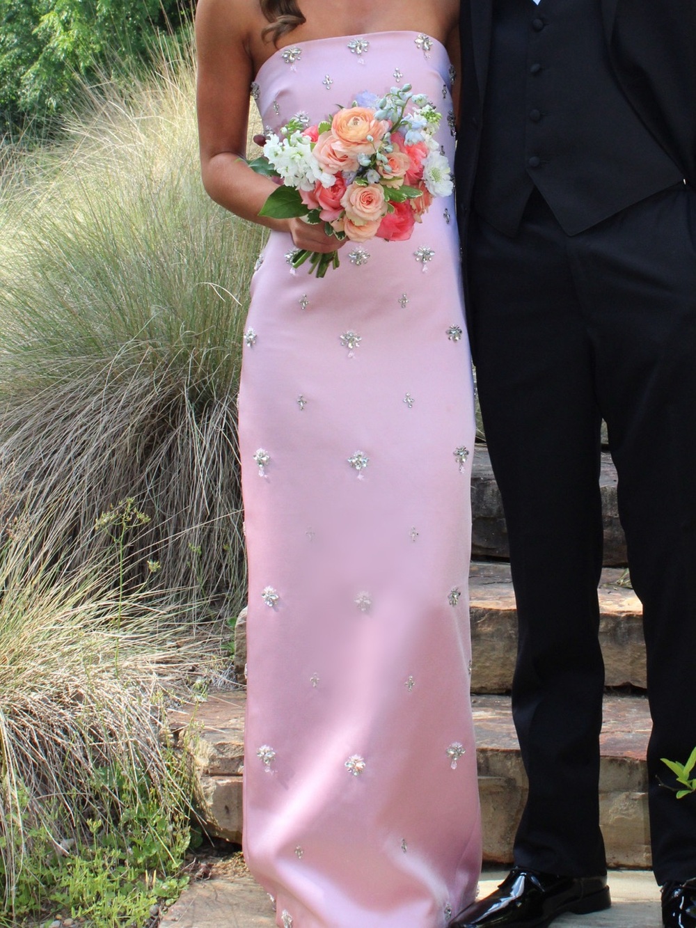 Retrofete Elise Embellished Gown in Pink Worn Once!! - Picture 2 of 4